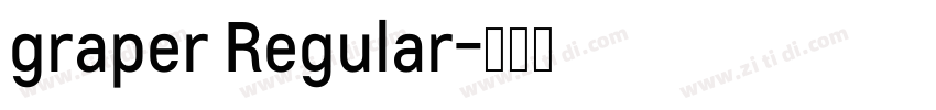 graper Regular字体转换